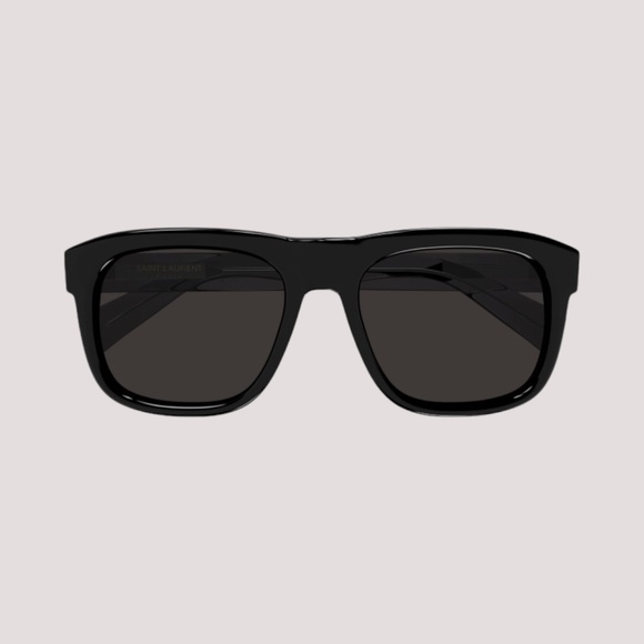 Unisex Saint Laurent SL 558 Square Sunglasses with Black Frame & Grey-Black Lens - Picture 1 of 4